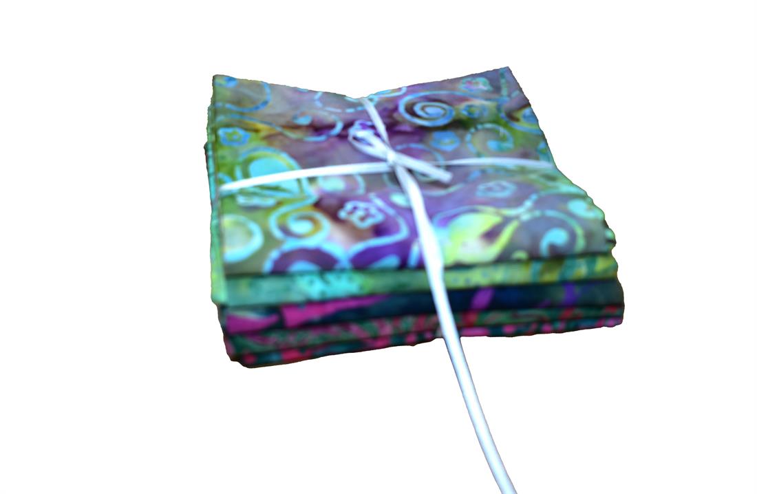 Mixed Coloured Batik Fat Quarter Bundle