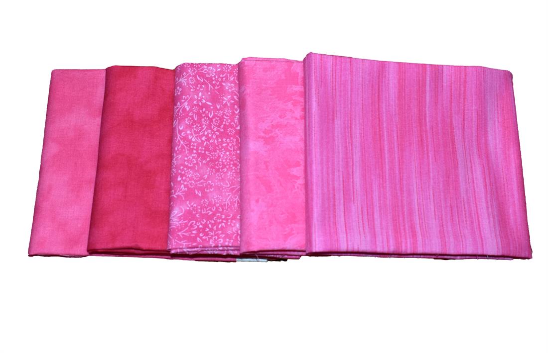 Mixed Coloured Blender 100% Cotton Fat Quarter Bundle