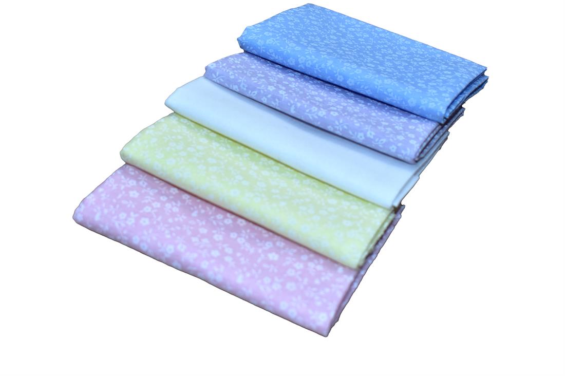 Mixed Coloured Polycotton Far Quarter Bundle Printed Fabric