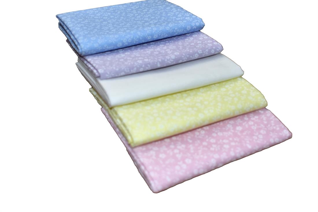 Mixed Coloured Polycotton Far Quarter Bundle Printed Fabric