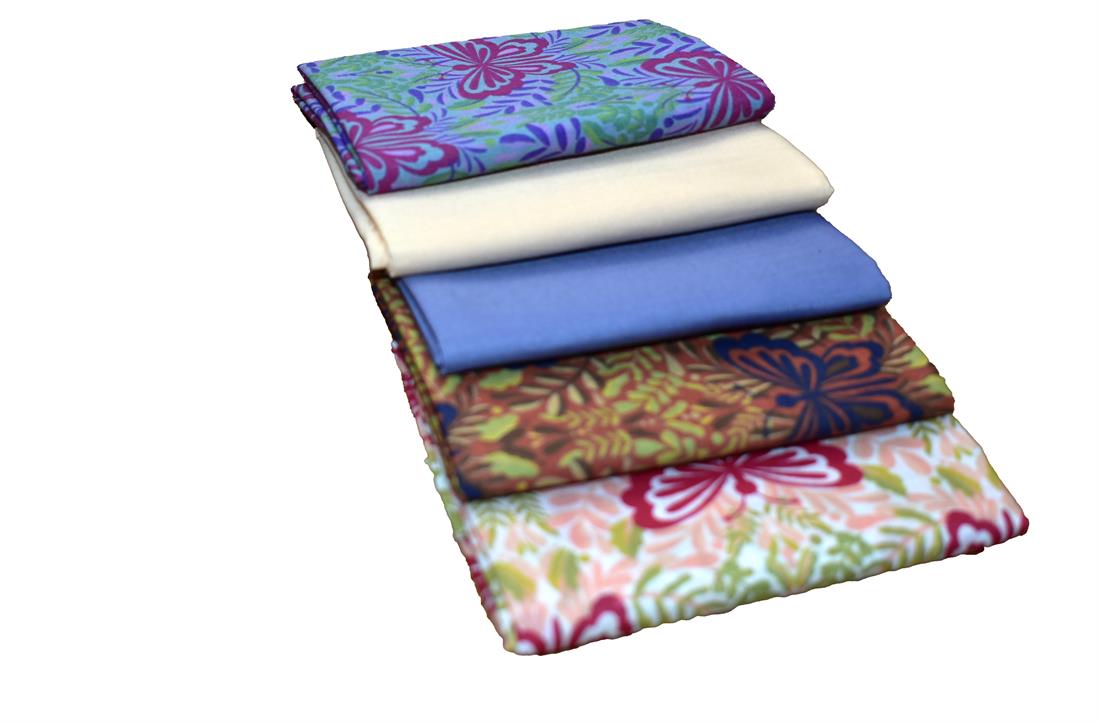 Mixed Coloured Polycotton Fat Quarter Bundle Printed Fabric