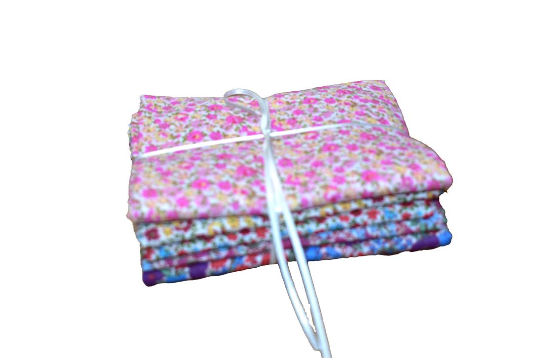 Mixed Coloured Polycotton Fat Quarter Bundle Printed Fabric
