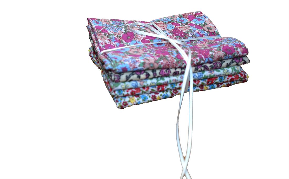 Mixed Coloured Polycotton Fat Quarter Bundle Printed Fabric