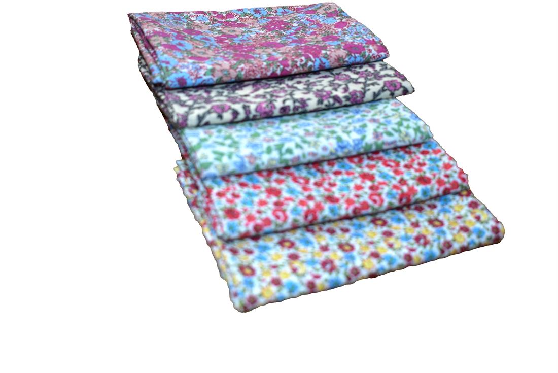 Mixed Coloured Polycotton Fat Quarter Bundle Printed Fabric