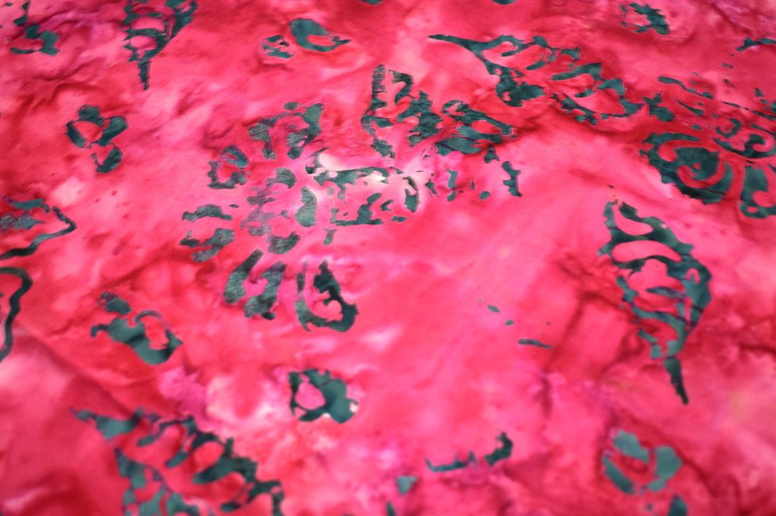 Dark Pink Batik Single Fat Quarter