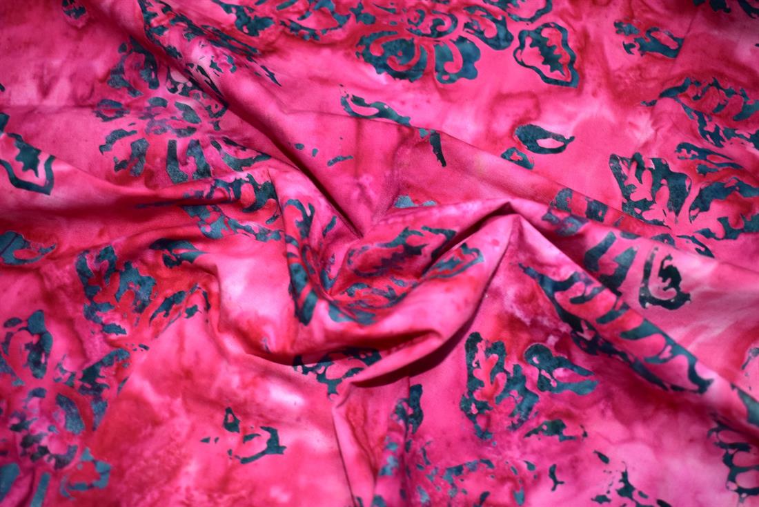 Dark Pink Batik Single Fat Quarter