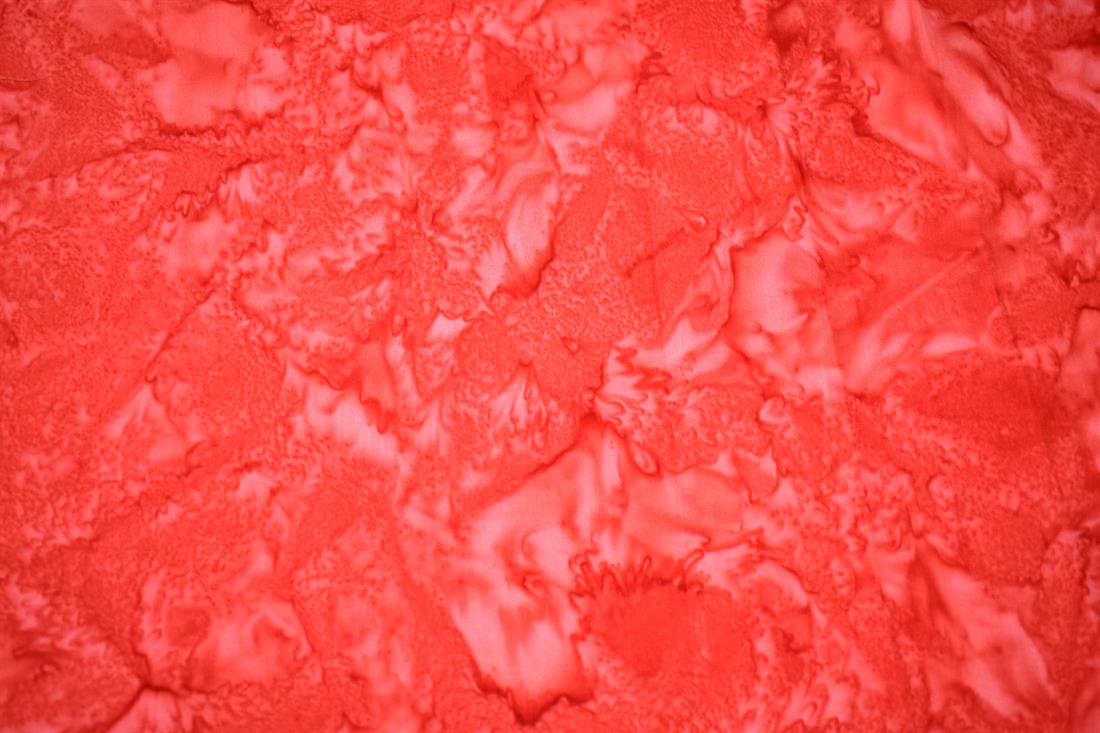 Tomato Red Batik Single Fat Quarter