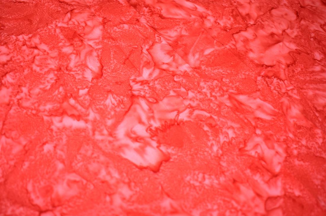 Tomato Red Batik Single Fat Quarter