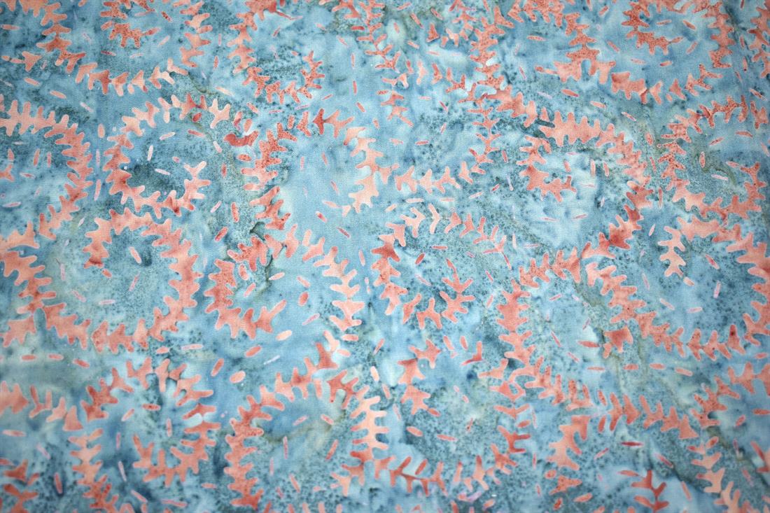 Blue & Brown Batik Single Fat Quarter