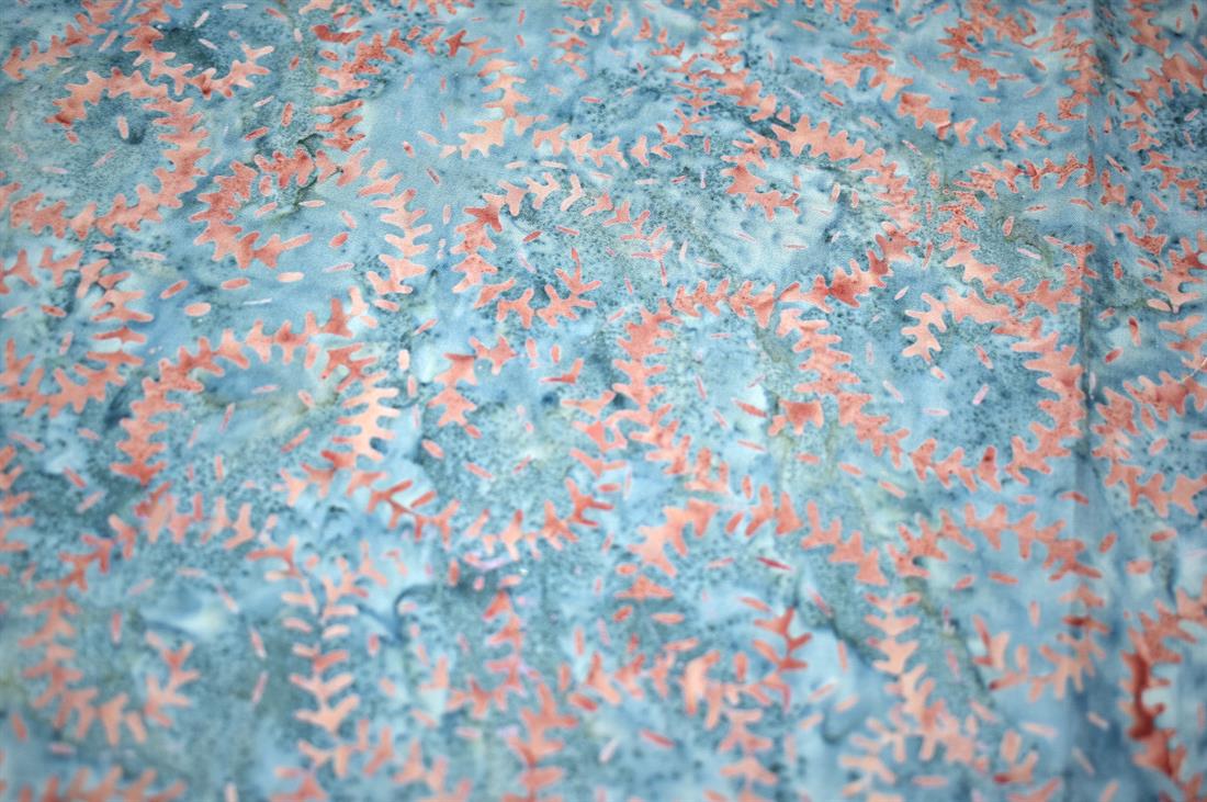 Blue & Brown Batik Single Fat Quarter