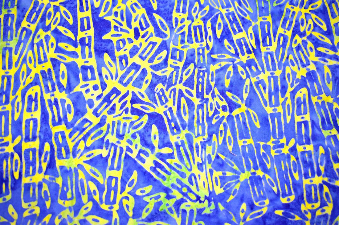 Blue & Yellow Batik