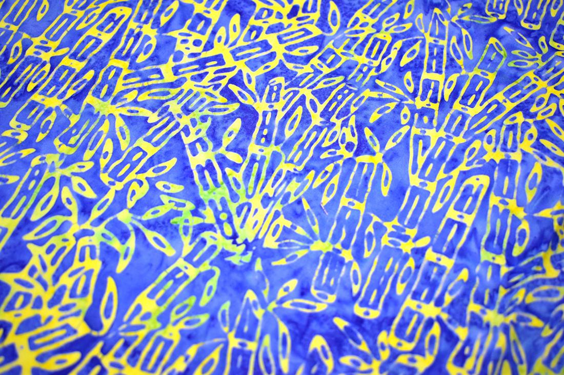 Blue & Yellow Batik