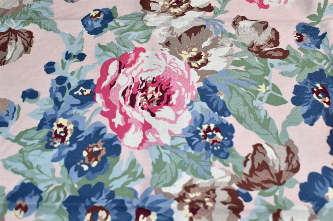 Multi Pink Single Fat Quarter Printed 100% Cotton Fabric