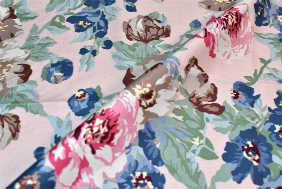 Multi Pink Single Fat Quarter Printed 100% Cotton Fabric
