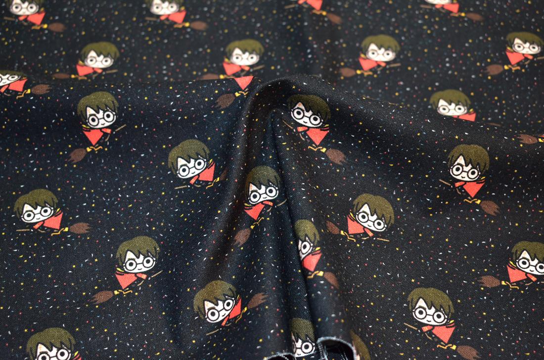 Black Printed 100% Cotton Fabric