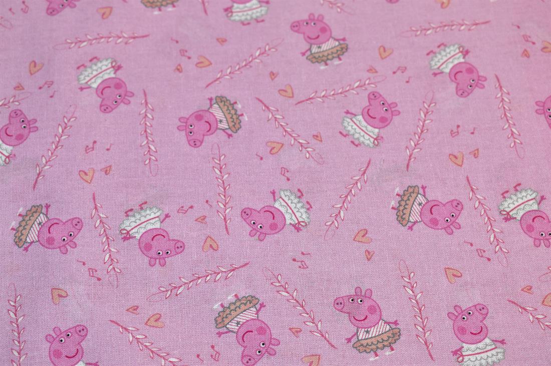 Pink Printed 100% Cotton Fabric