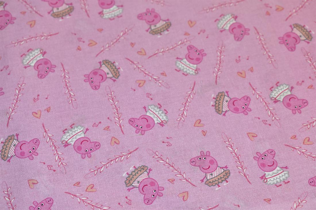 Pink Printed 100% Cotton Fabric