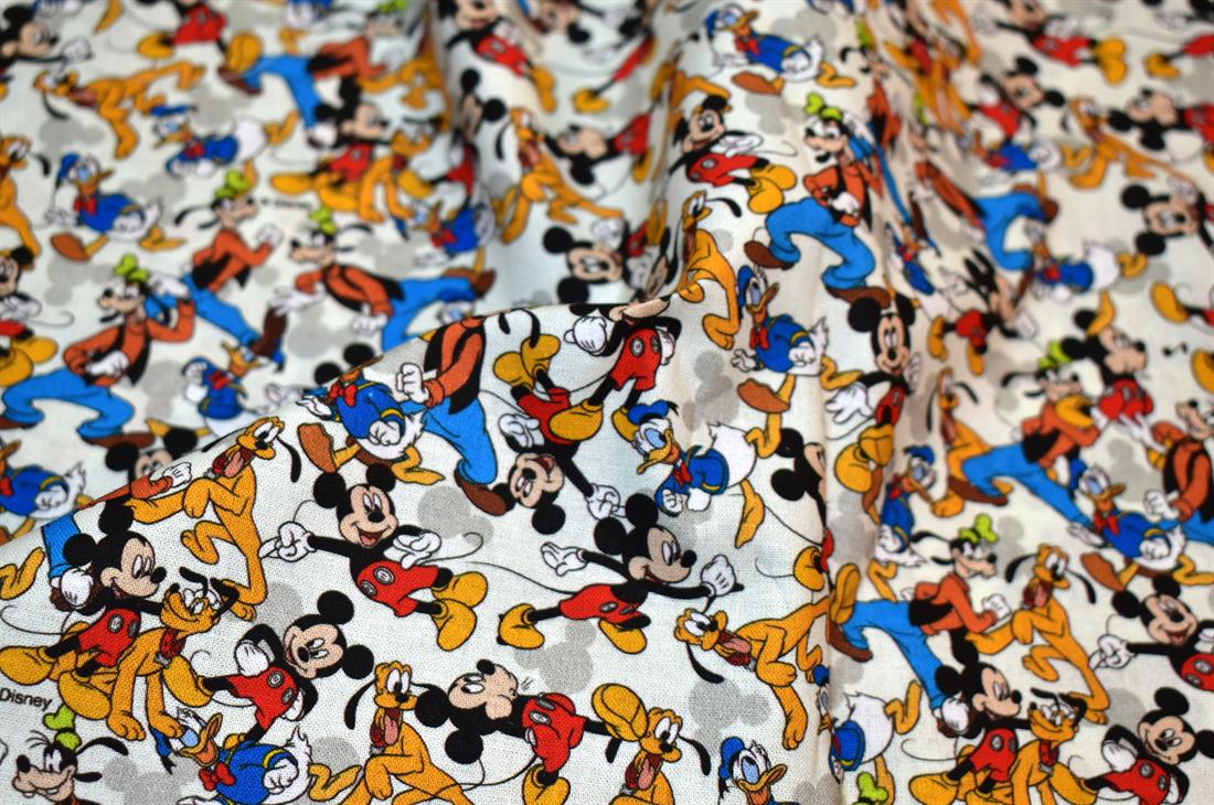 White Printed 100% Cotton Fabric