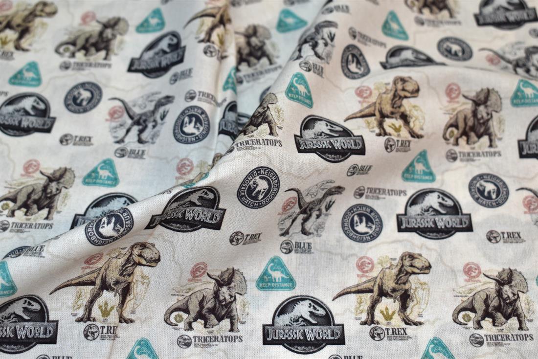Silver Printed 100% Cotton Fabric