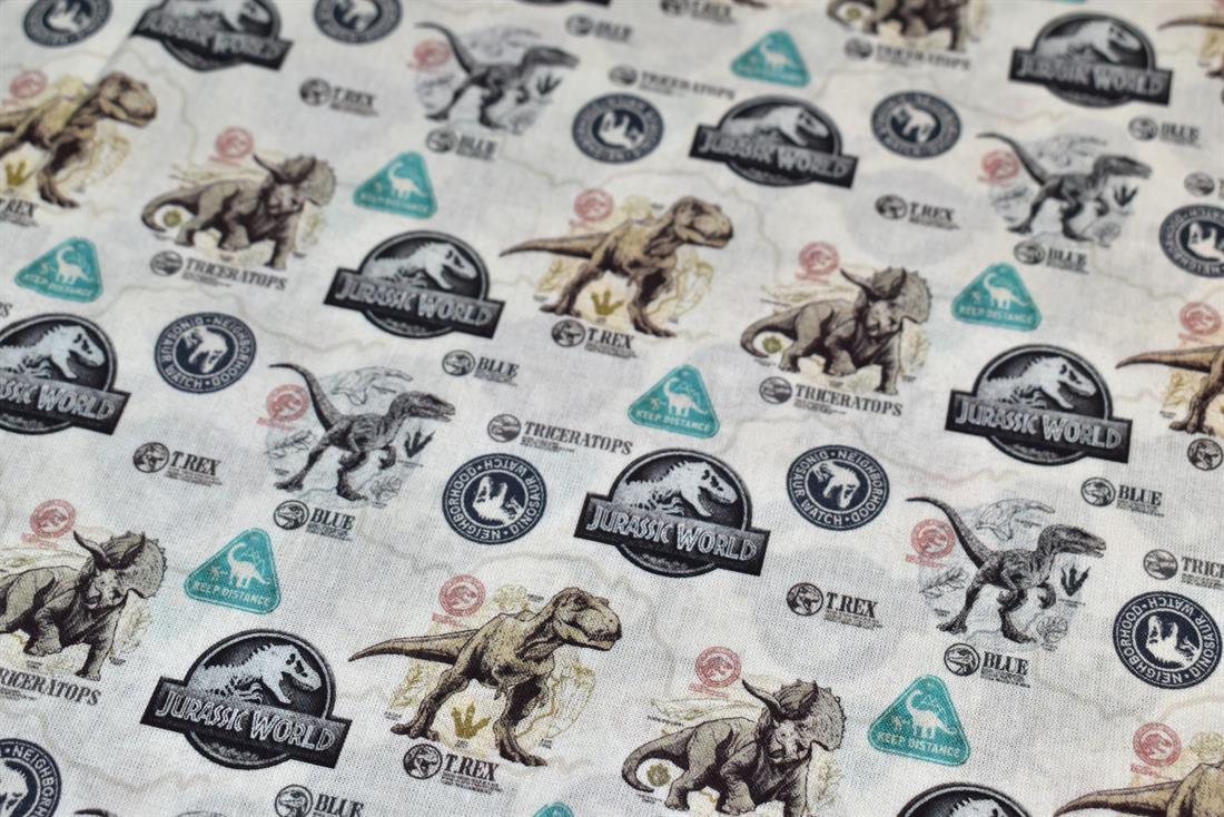 Silver Printed 100% Cotton Fabric