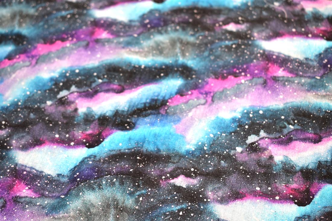 Multi Black Little Johnny Printed 100% Cotton Fabric