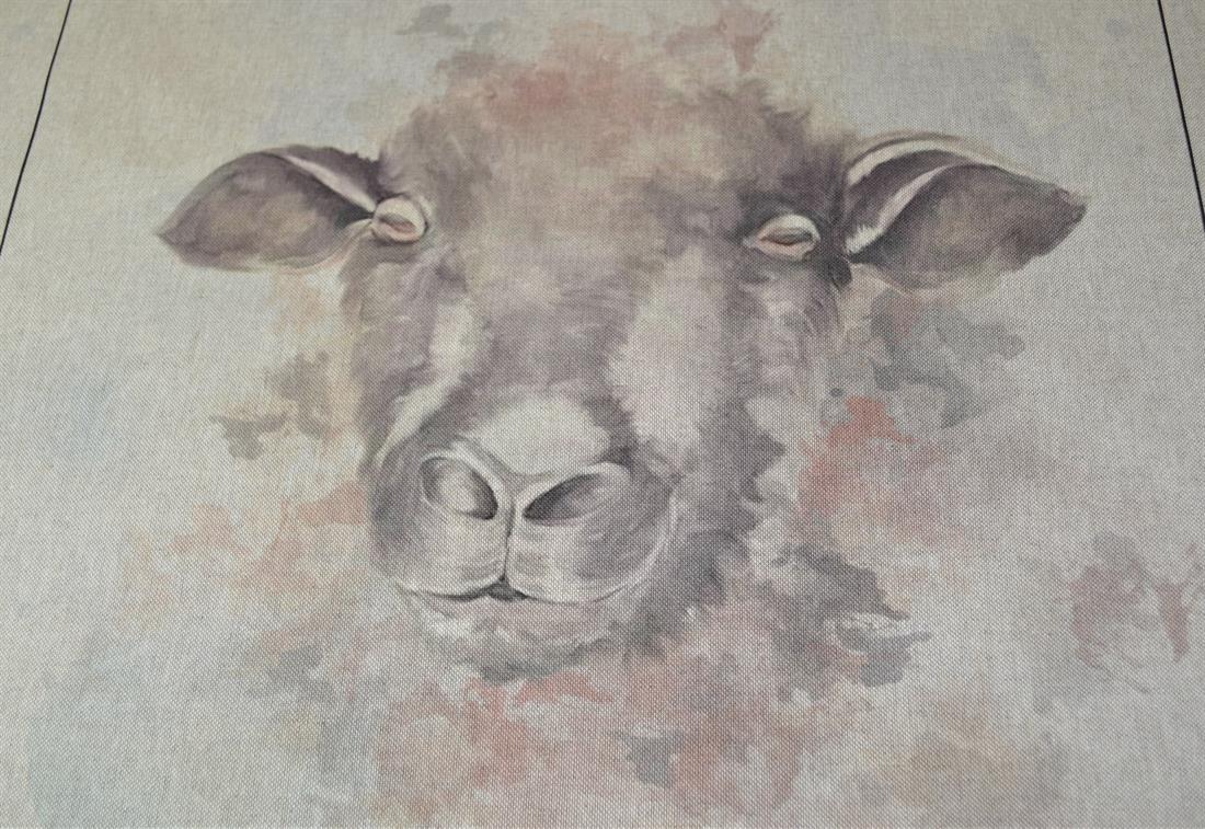 Sheep Panel Printed Digital Canvas Fabric