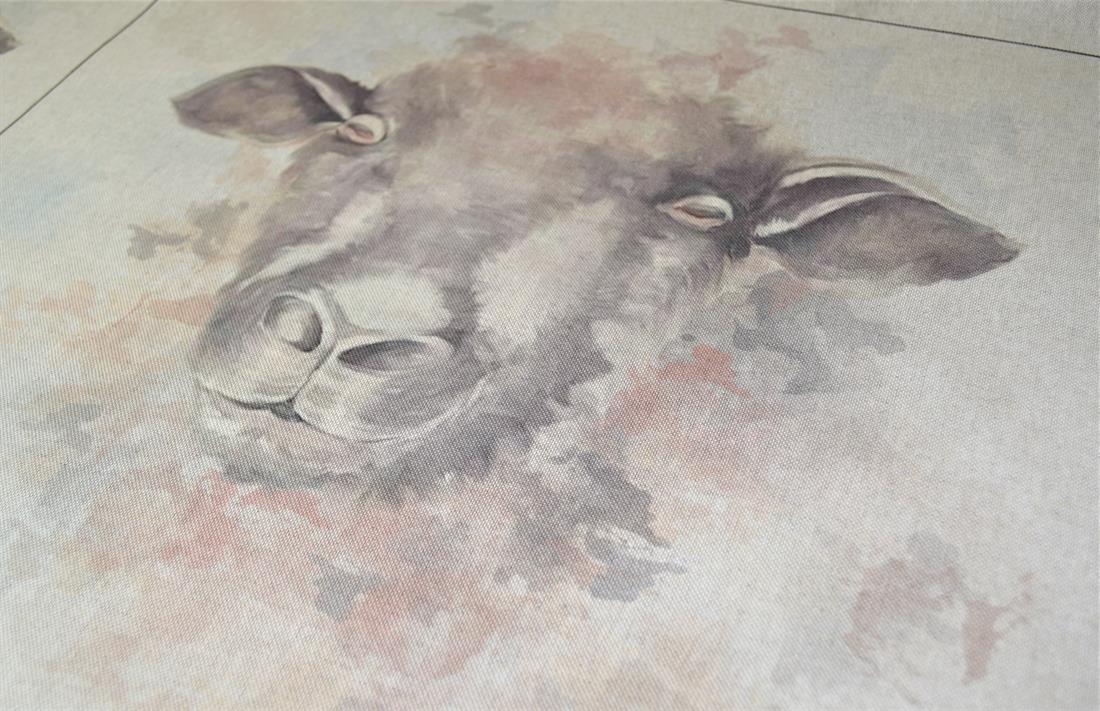 Sheep Panel Printed Digital Canvas Fabric