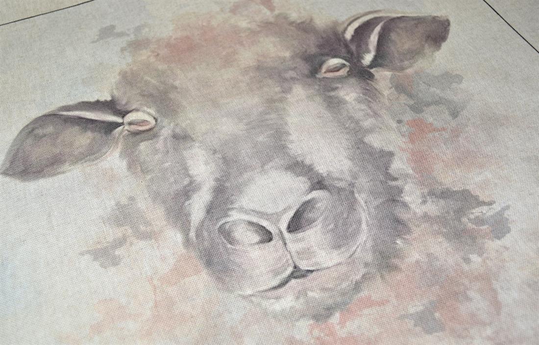 Sheep Panel Printed Digital Canvas Fabric