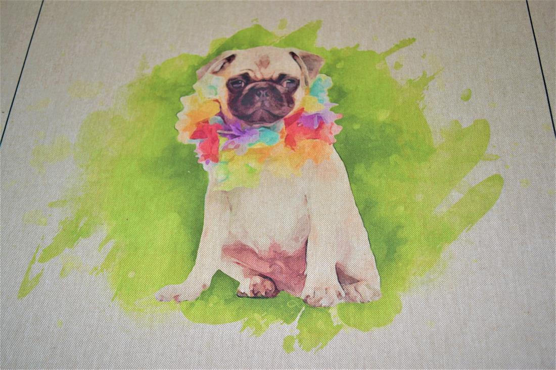 Natural Printed Digital Canvas Fabric
