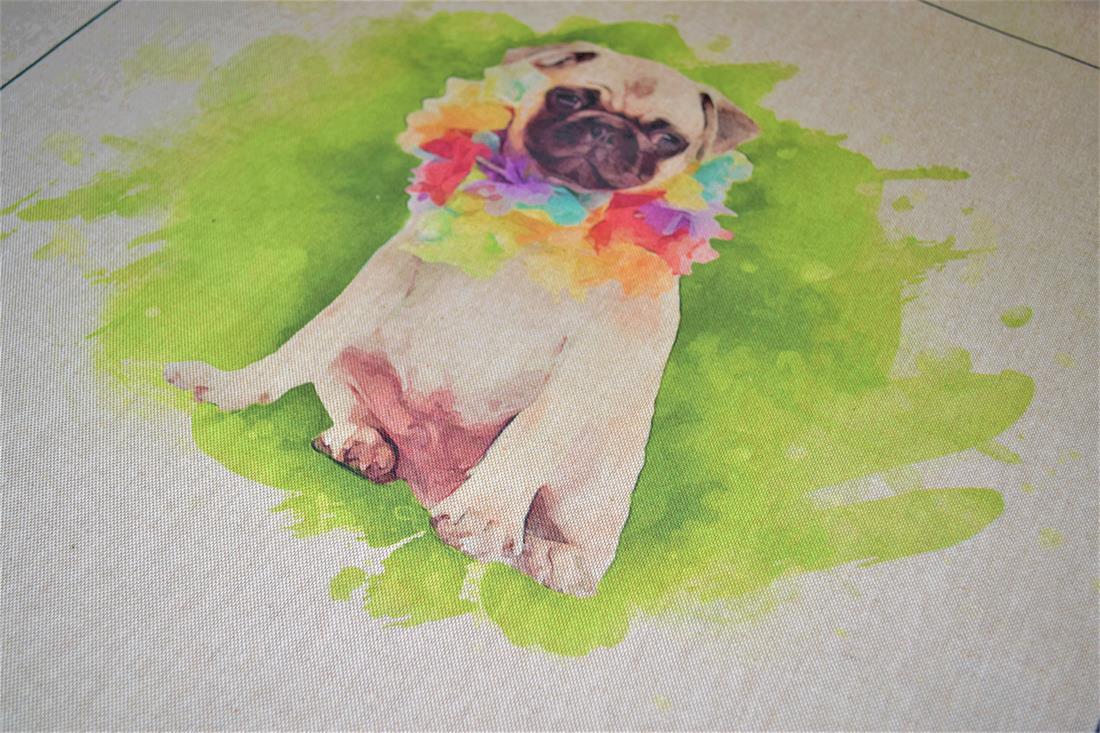 Natural Printed Digital Canvas Fabric