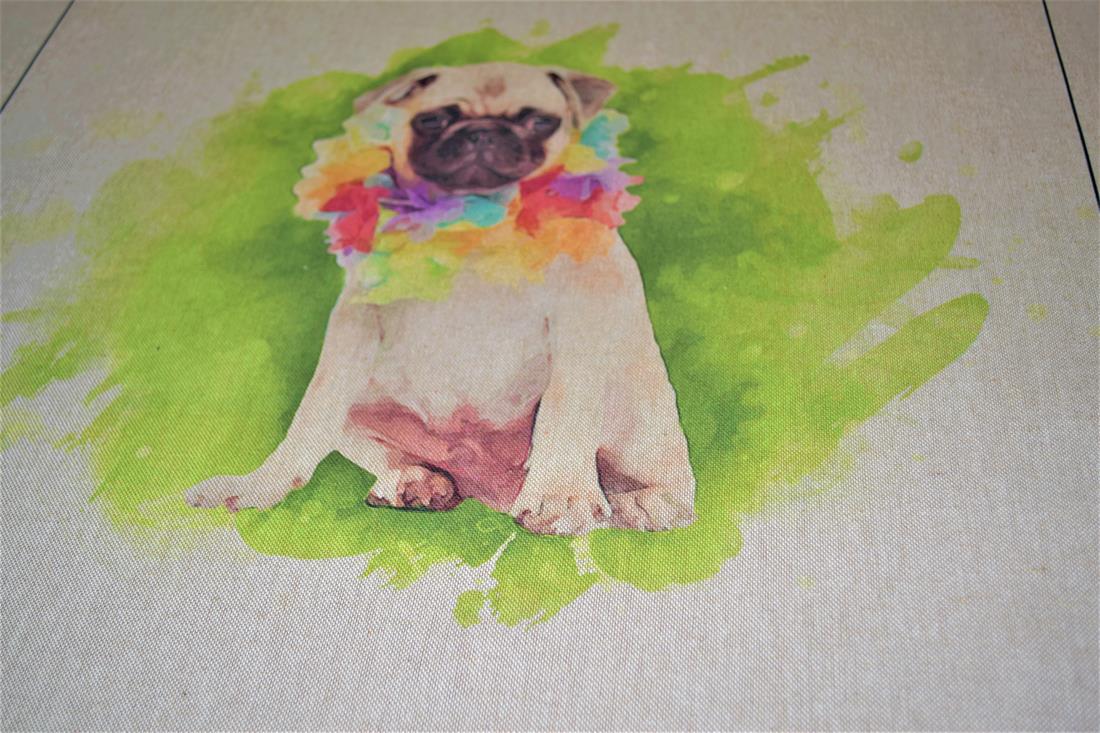 Natural Printed Digital Canvas Fabric