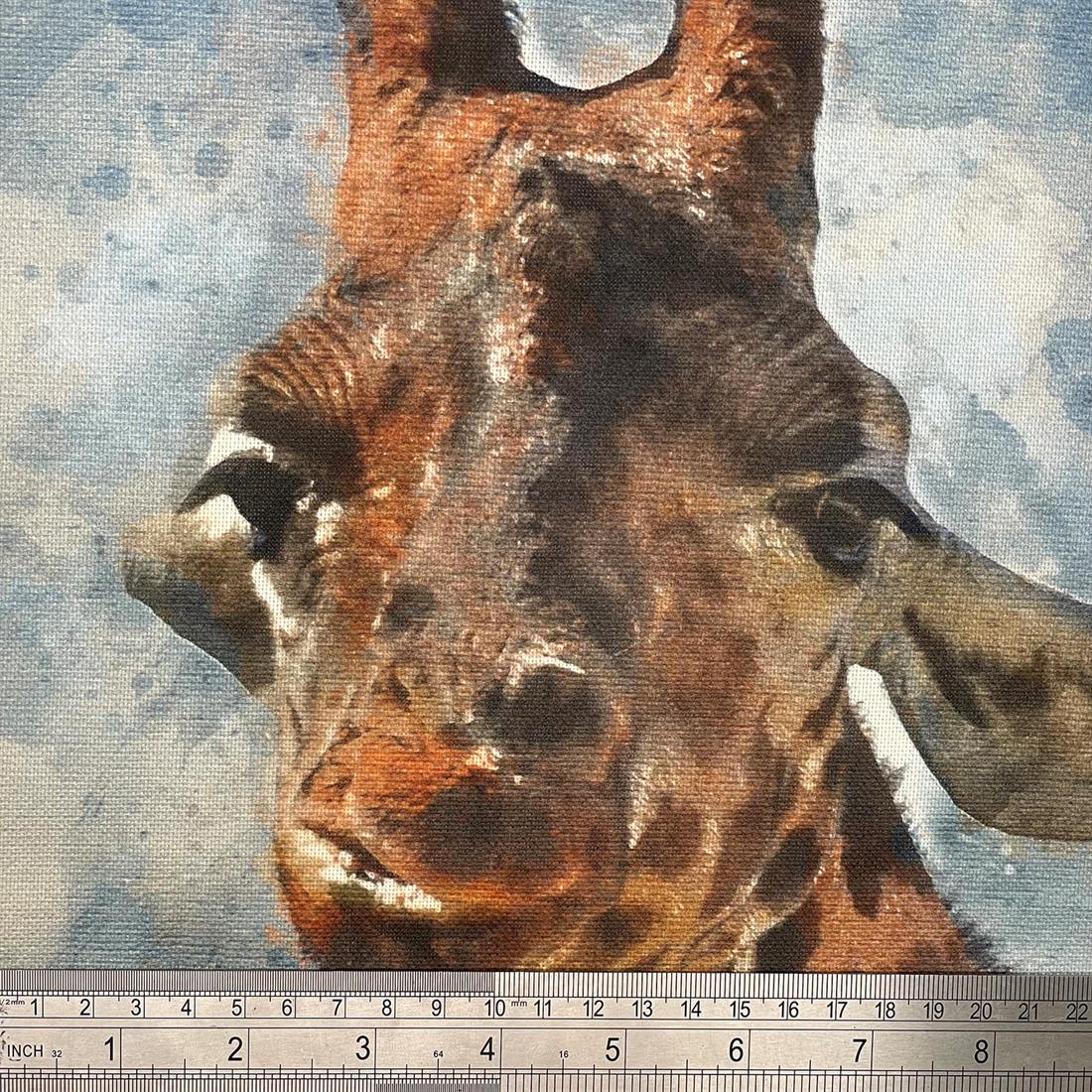 Giraffe Printed Digital Canvas Fabric