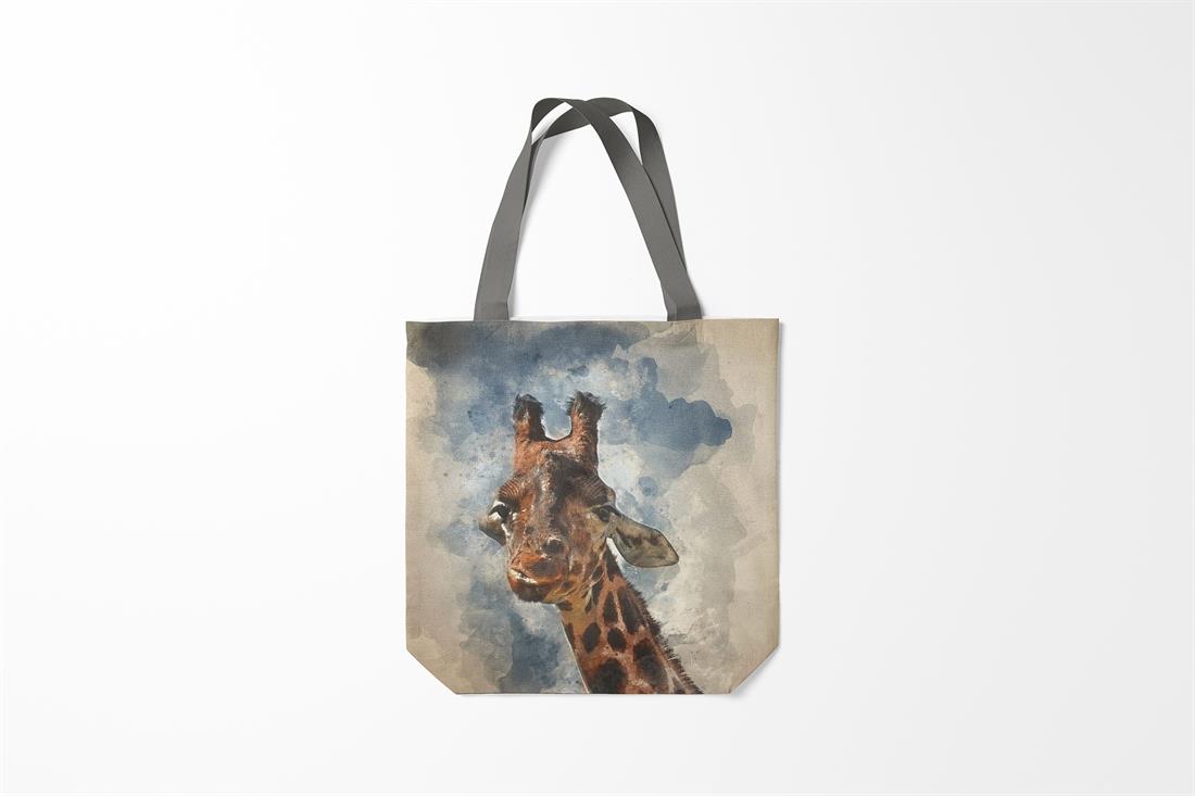 Giraffe Printed Digital Canvas Fabric
