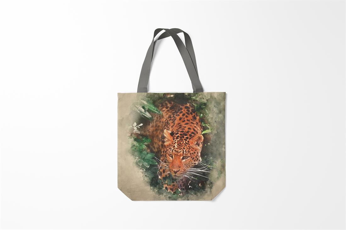Leopard Printed Digital Canvas Fabric