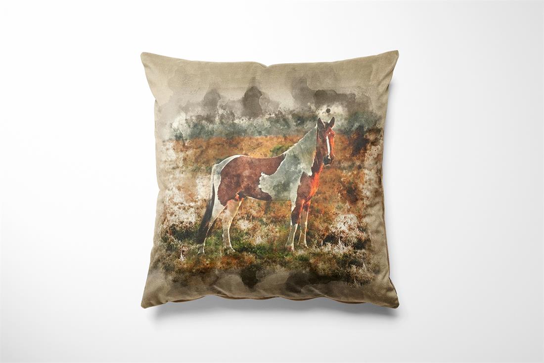Wild Horse Printed Digital Canvas Fabric