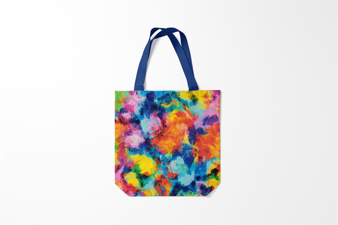 Rainbow Explosion Printed Digital Canvas Fabric