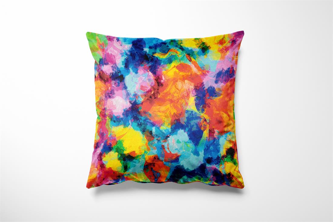 Rainbow Explosion Printed Digital Canvas Fabric
