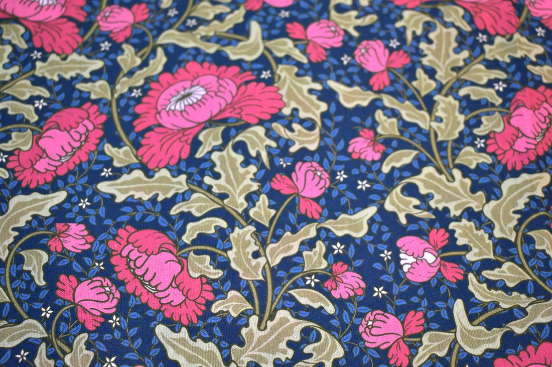 Blue Little Johnny Printed 100% Cotton Fabric
