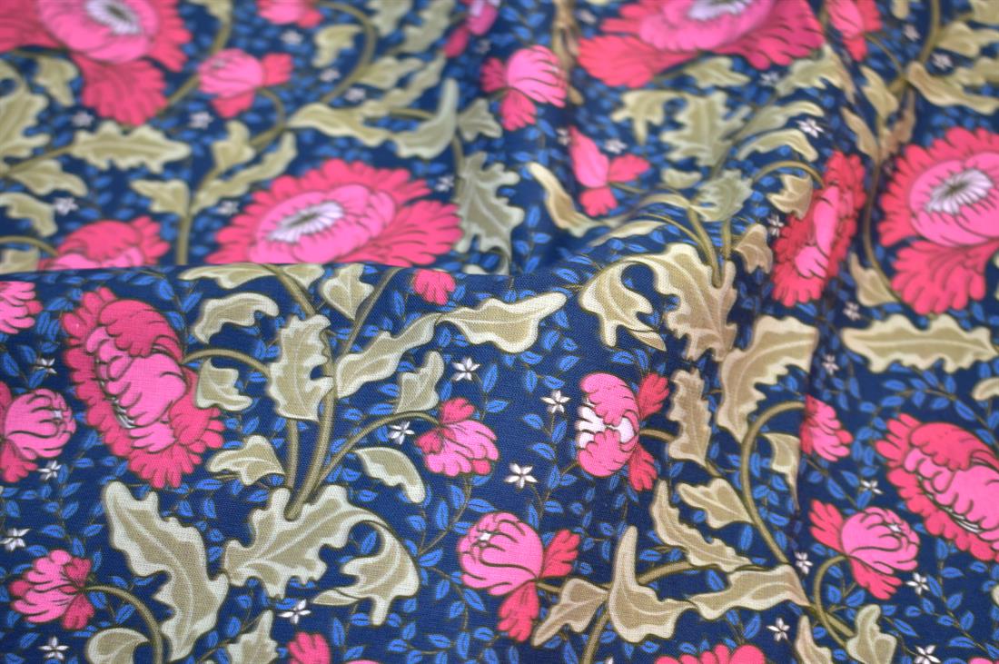 Blue Little Johnny Printed 100% Cotton Fabric
