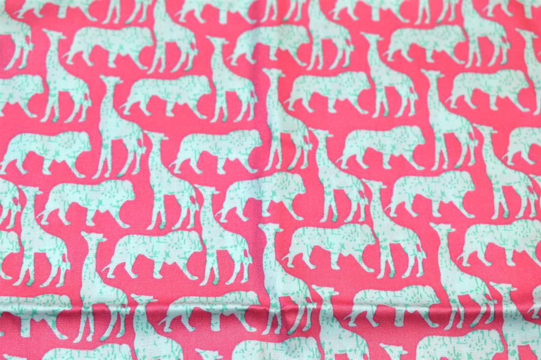 Pink Printed 100% Cotton Poplin
