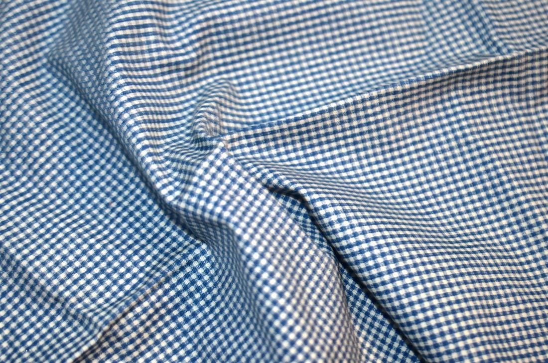 Navy Printed 100% Cotton Poplin