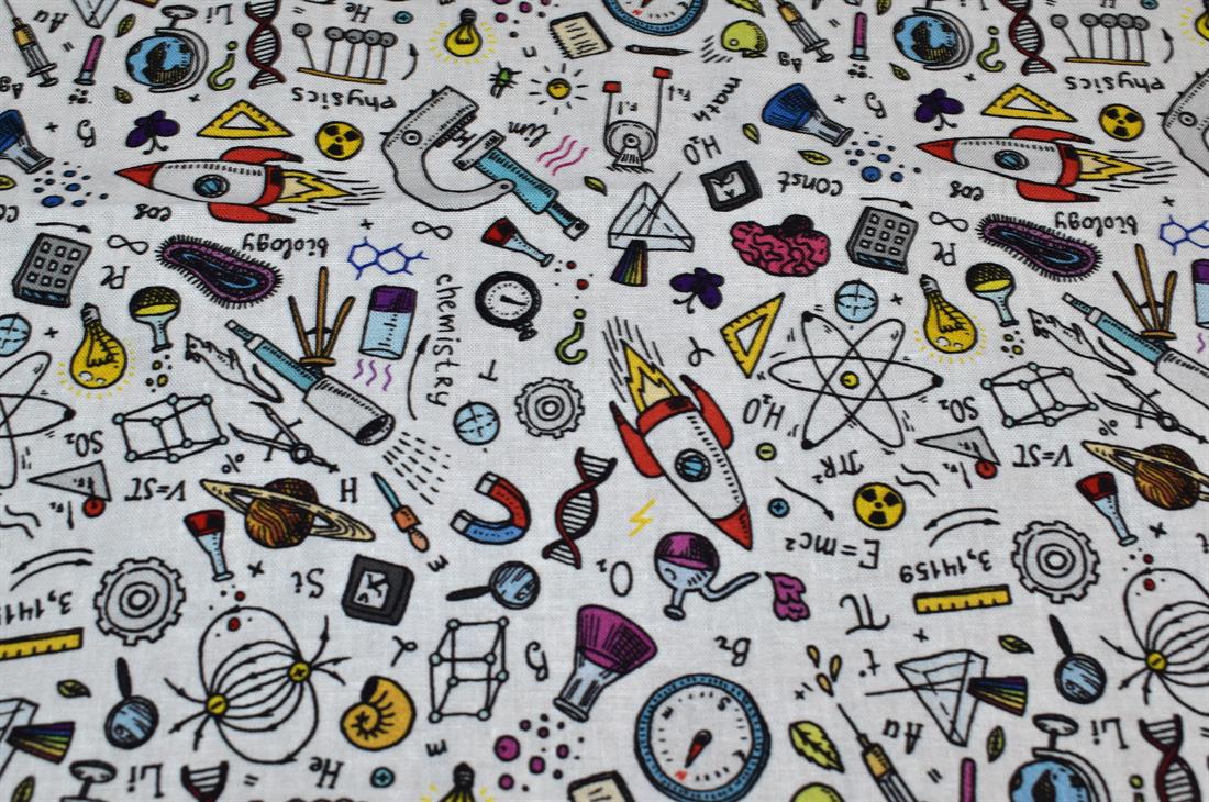 White Printed 100% Cotton Fabric