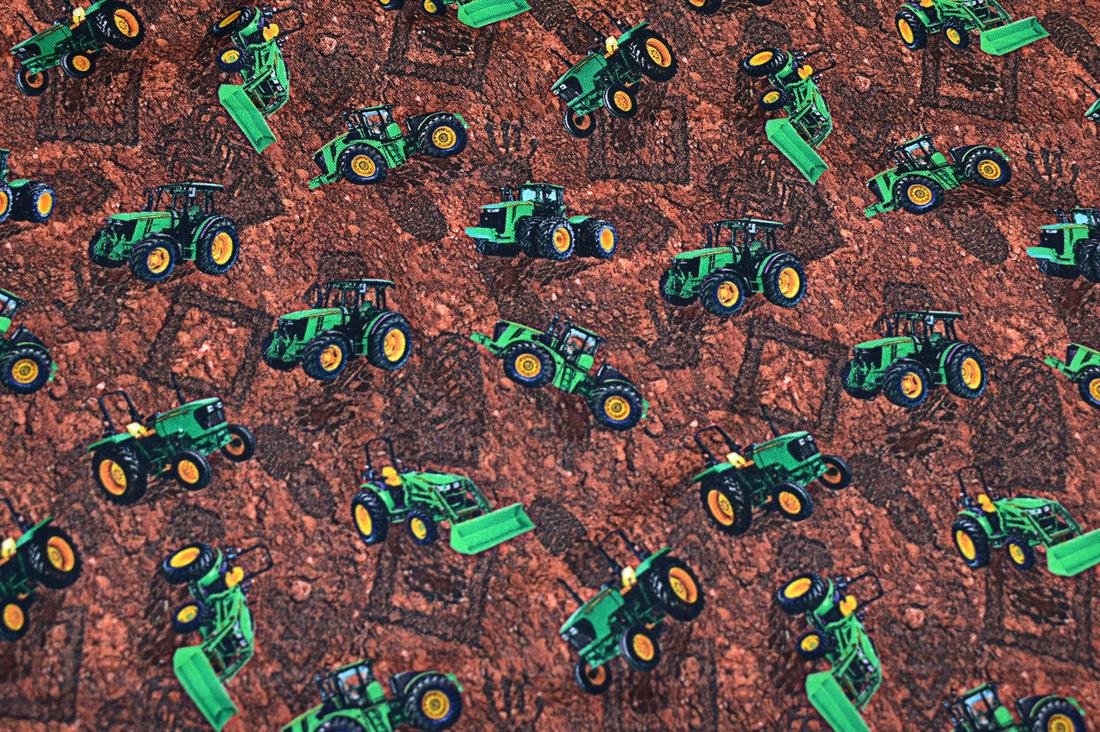 Brown Printed 100% Cotton Fabric