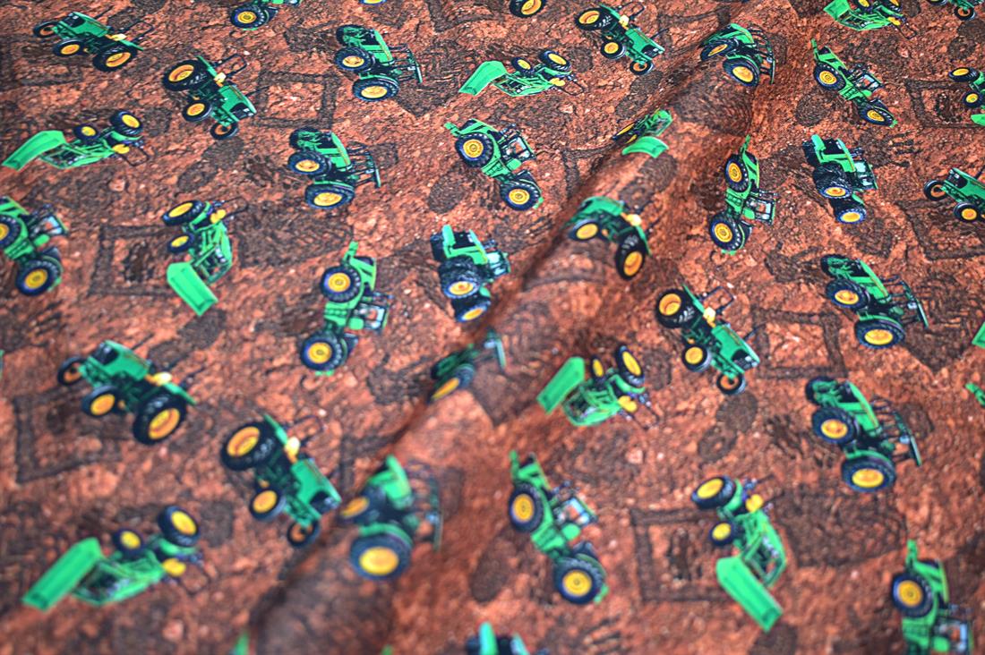 Brown Printed 100% Cotton Fabric