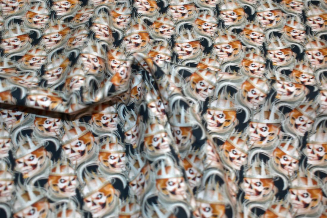 Grey & Black Printed 100% Cotton Fabric