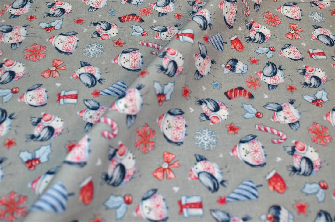 Grey Printed 100% Cotton Fabric