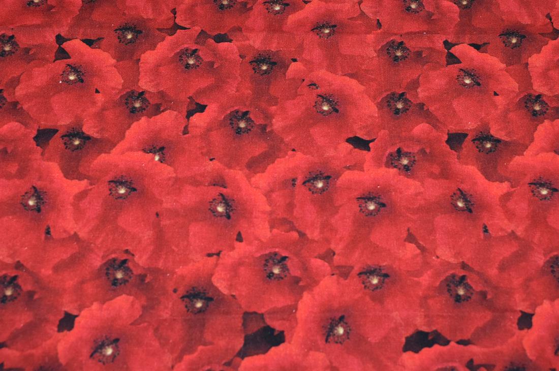 Red Single Fat Quarter Little Johnny Printed 100% Cotton Fabric