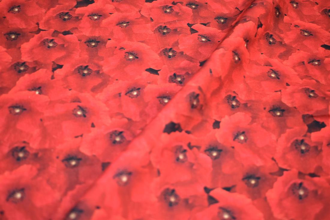 Red Single Fat Quarter Little Johnny Printed 100% Cotton Fabric