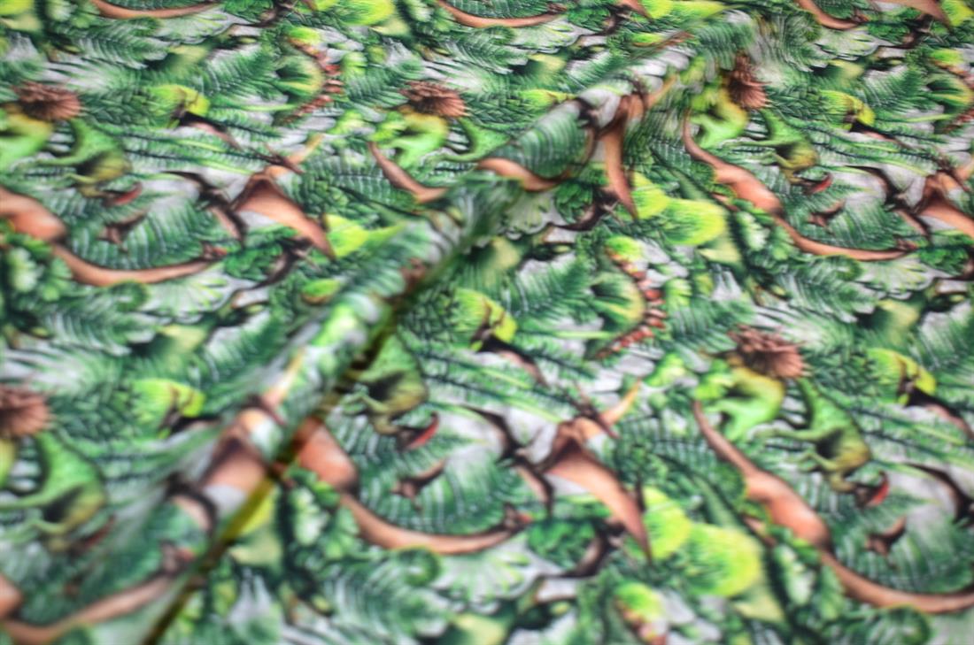 Green Little Johnny Printed 100% Cotton Fabric
