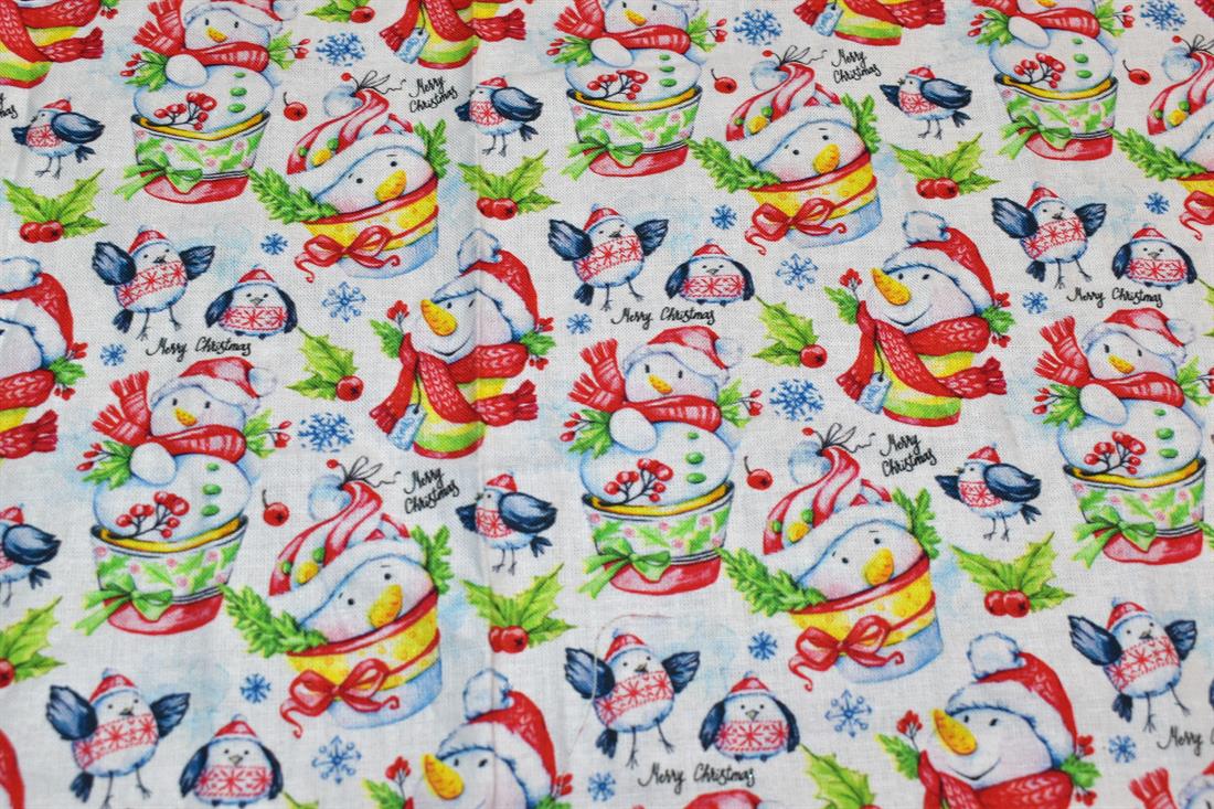 White Printed 100% Cotton Fabric